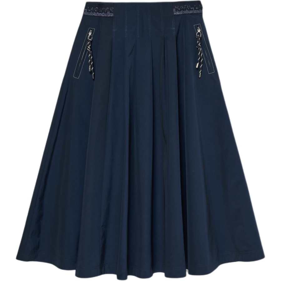 KARL LAGERFELD / Karl Lagerfeld Jeans Casual Long Skirts Women's Navy Blue Moderate Midi Skirt A Line Skirt