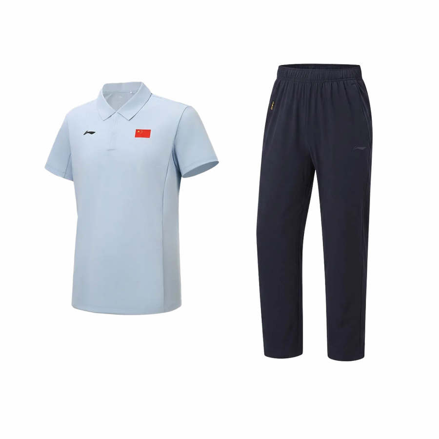 Li-Ning Li Ning Qingmu Casual Sportswear Unisex Polo Collar Moderate