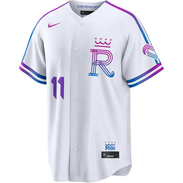 Nike Nike Kansas City Royals Sportswear Men's White V Neck Moderate