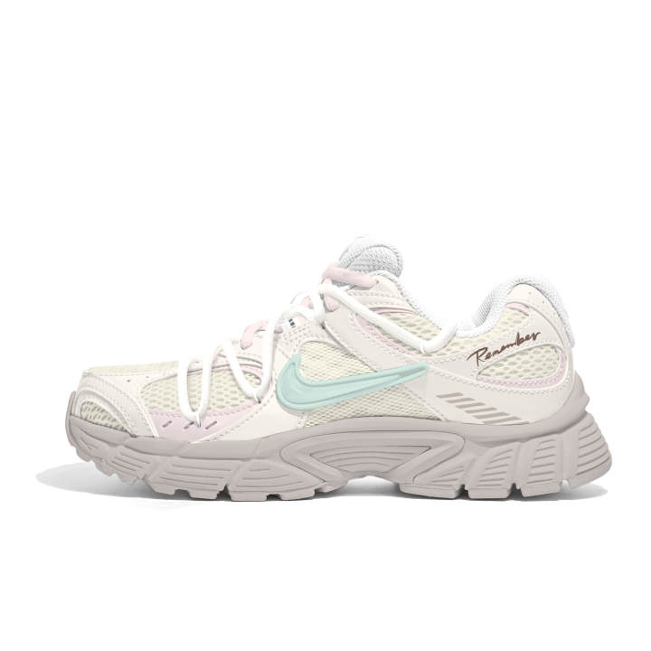 Nike Nike V5 RNR Running Shoes Women's Low Top Beige White Pink Asphalt Gray Multicolor