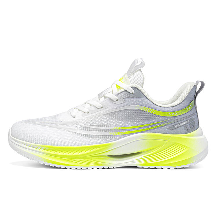 WARRIOR Running Shoes Men's Low Top White Gray Yellow/Black Green Yellow