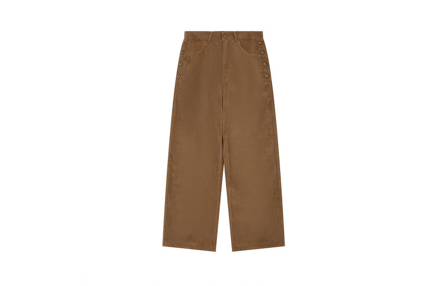 F426 Casual Pants Unisex Moderate Straight Fit Pants