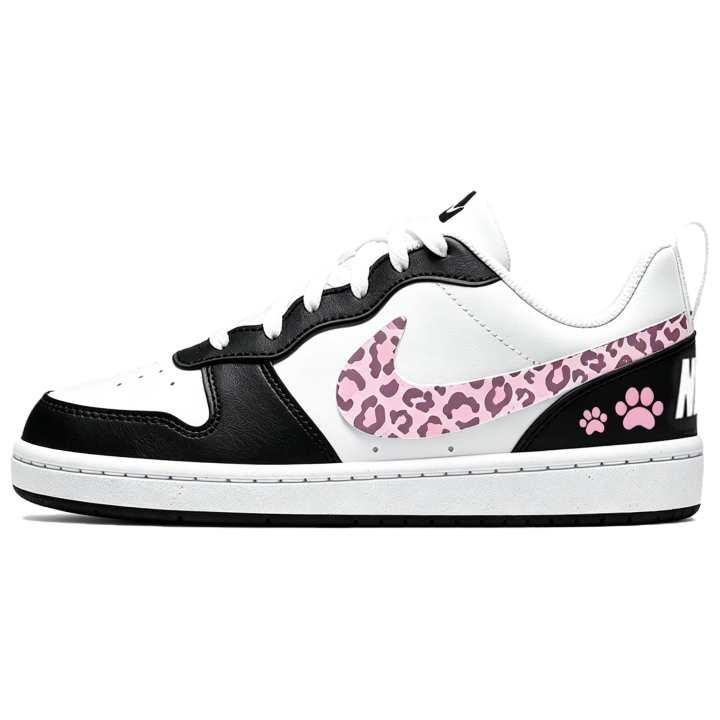 Nike Nike Court Borough Skateboard Shoes Unisex Low Top Black, Pink