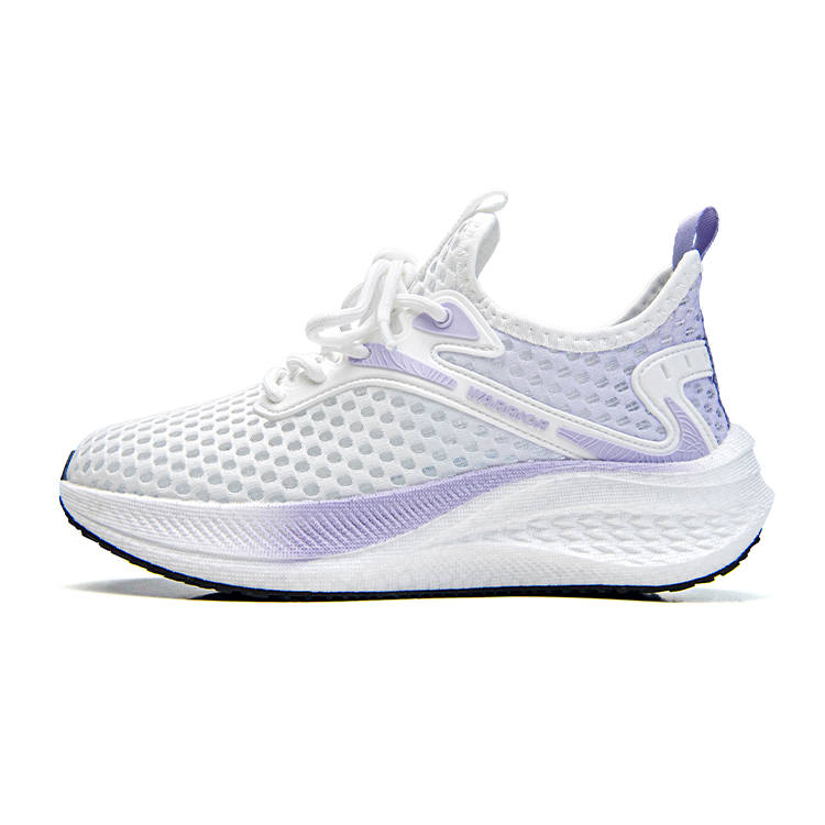 WARRIOR Running Shoes Women's Low Top White Purple