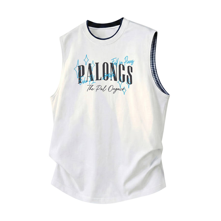 PAL ONGACO Tank Tops Unisex Crew Neck Thin Straight Fit