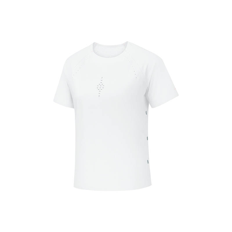 Skechers T Shirts Women's Bright White 0019 Crew Neck Moderate