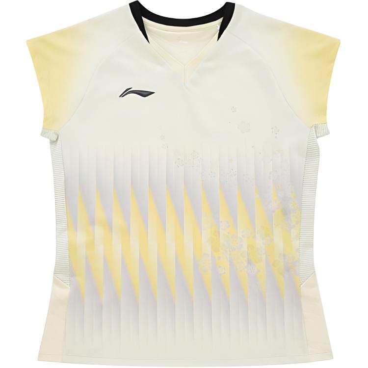 Li-Ning Li Ning Badminton Jerseys Women's Freshwater Green V Neck Moderate