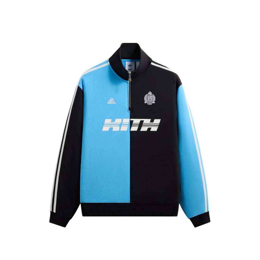 Adidas Originals X KITH X MESSI Sweatshirts Men's Dark Blue Stand Collar Moderate