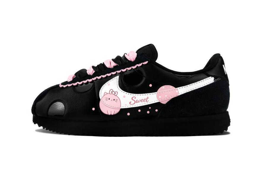 Nike Nike Cortez Casual Shoes Women's Low Top Black/Pink