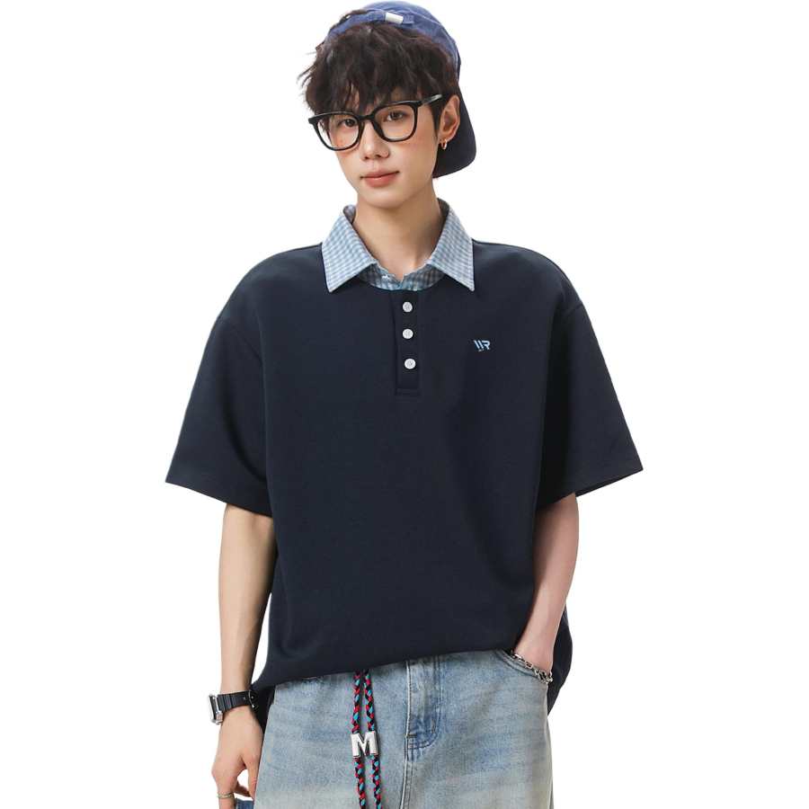 WARRIOR WARRIOR Polo Shirts Unisex Lapel Thin Straight Fit