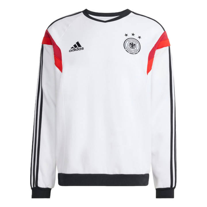 Adidas Adidas Sweatshirts Men's White/Black/Red Crew Neck Moderate