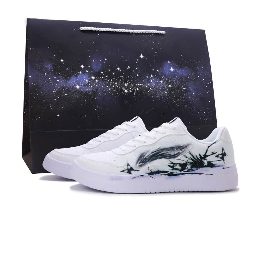 Li-Ning Li Ning Floating Boat Skateboard Shoes Unisex Low Top White/Black