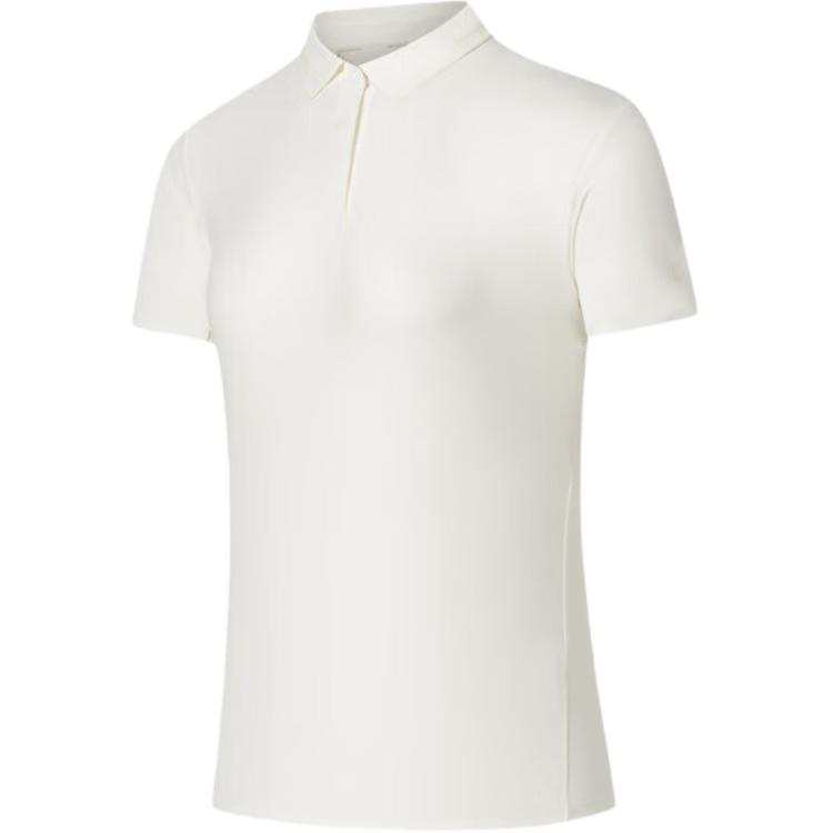 ANTA Champion All Weather Collection Polo Shirts Women's Ivory White Polo Collar Moderate Straight Fit