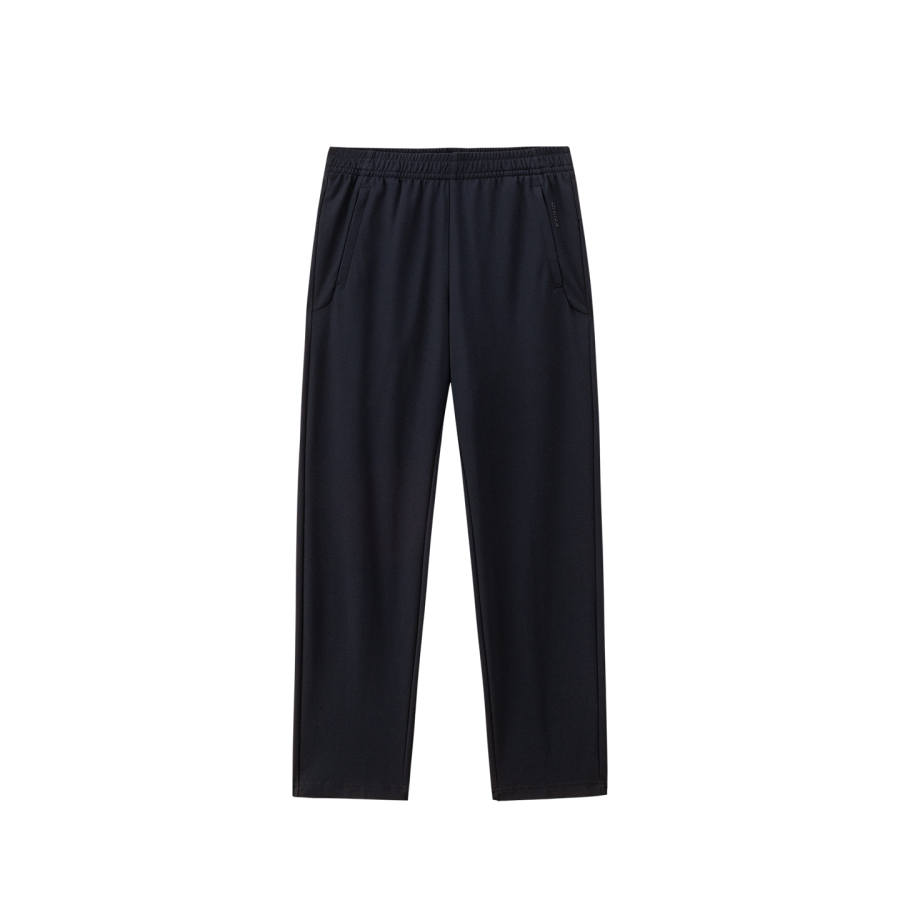 ANTA Variety Training Collection Knitted Sweatpants Men's Basic Black 1 Moderate Straight Fit Pants