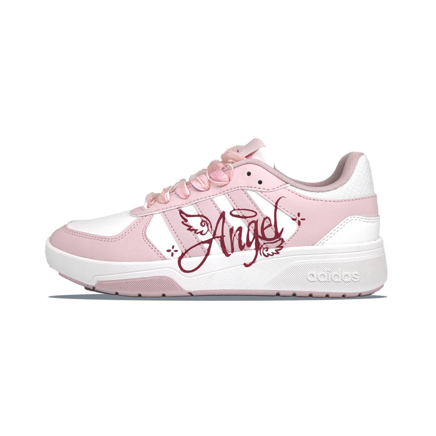 Adidas Adidas COURTBEAT Skateboard Shoes Unisex Low Top Pink White Multicolor