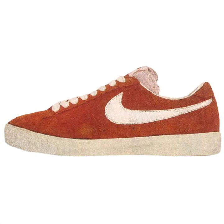 Nike Nike Blazer Skateboard Shoes Unisex Low Top Suede Orange Red