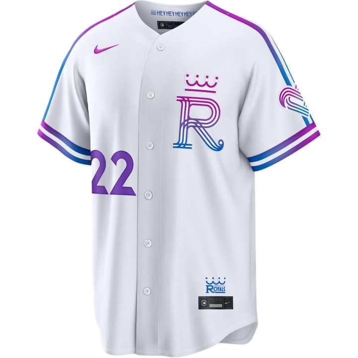 Nike Nike Kansas City Royals Sportswear Men's White V Neck Moderate