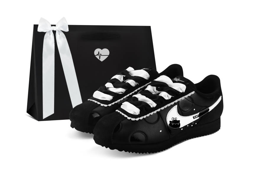 Nike Nike Cortez Casual Shoes Women's Low Top Black/White