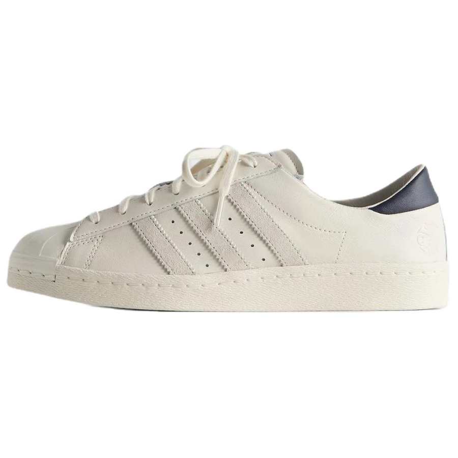 Adidas Originals KITH X MESSI X Adidas Originals SUPERSTAR Skateboard Shoes Unisex Ecru