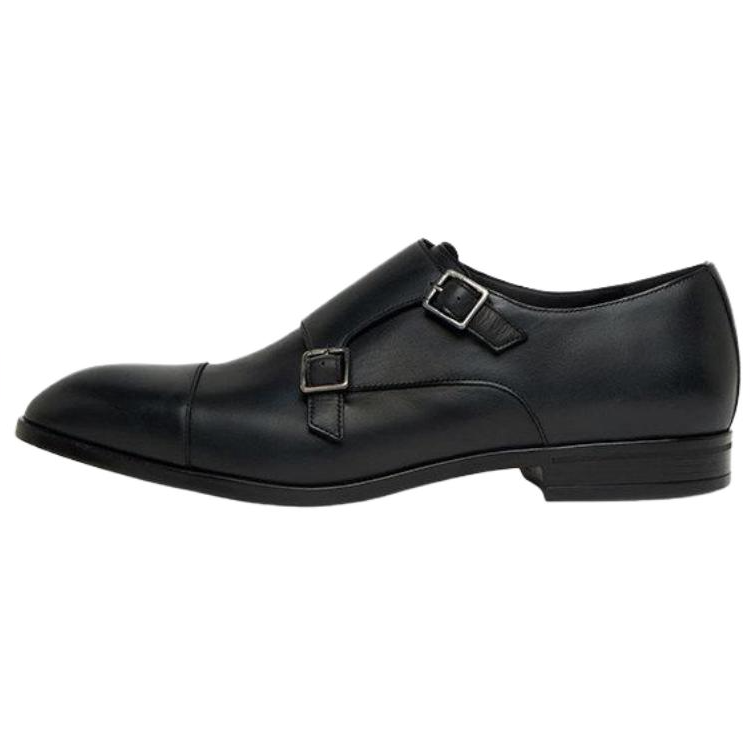 BALLY Casual Leather Shoes Men's Low Top Black