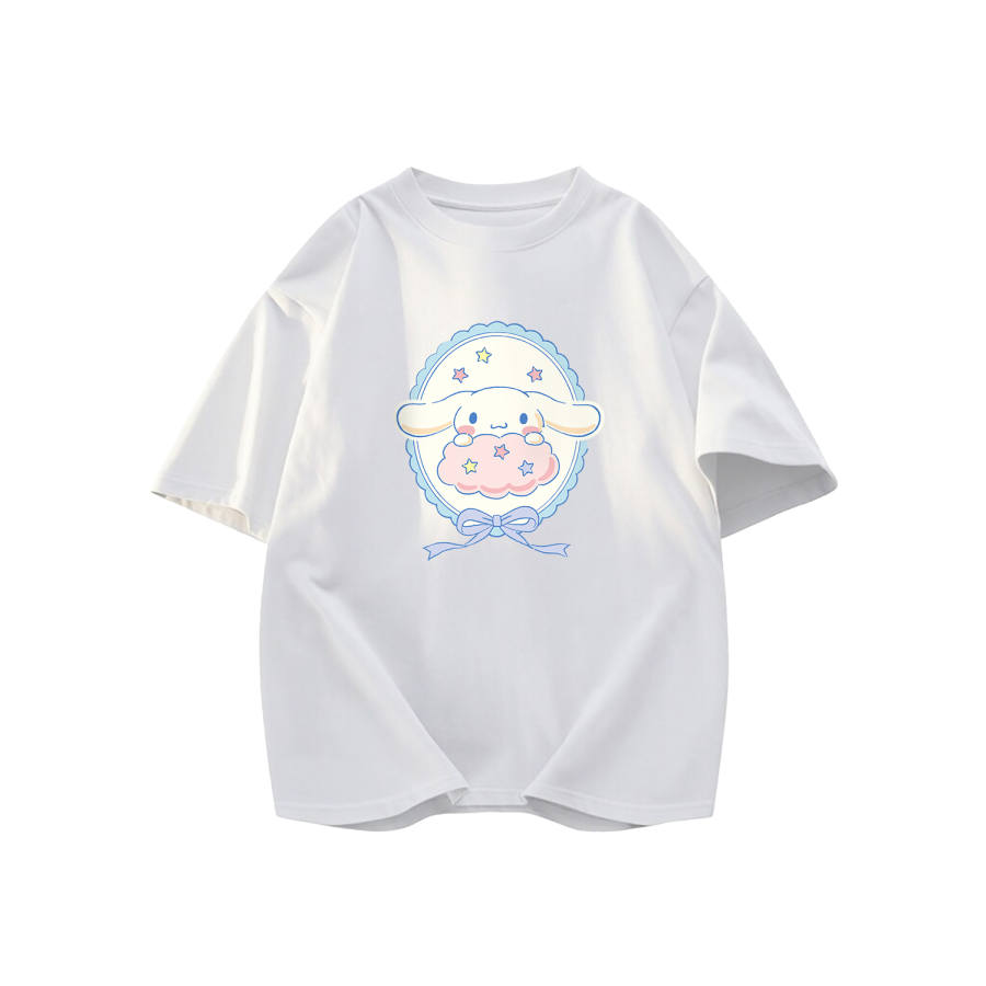 Sanrio Cinnamoroll T Shirts Unisex Crew Neck Thickened
