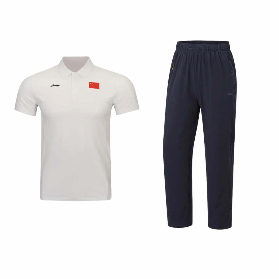 Li-Ning Li Ning Qingmu Casual Sportswear Unisex Polo Collar Moderate