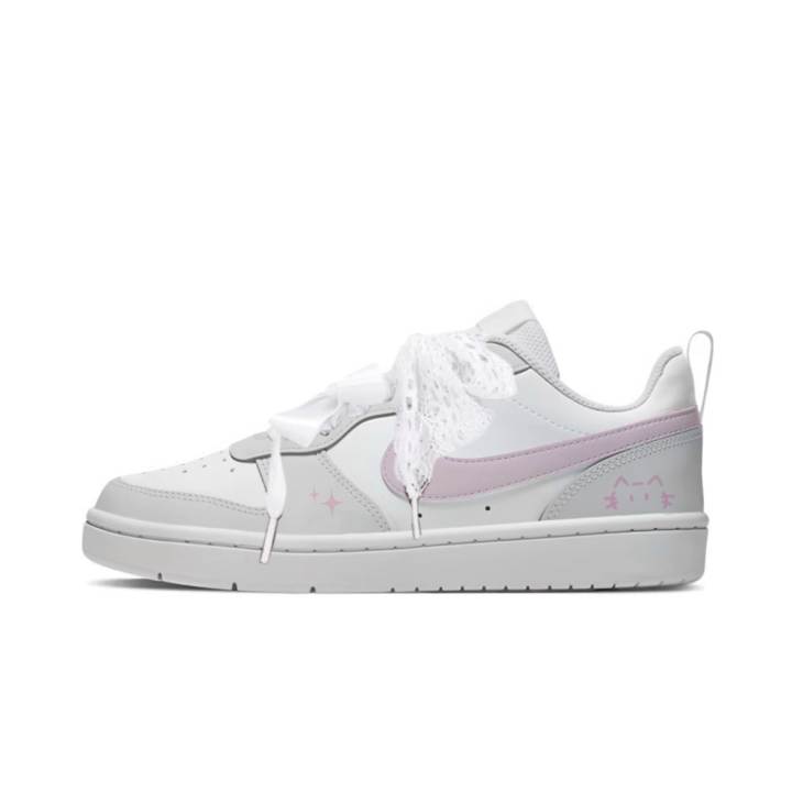 Nike Nike Court Borough Skateboard Shoes Women's Low Top Pink