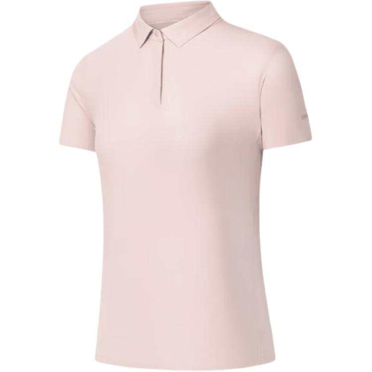 ANTA Champion All Weather Collection Polo Shirts Women's Clear Ginger Powder Polo Collar Moderate Straight Fit