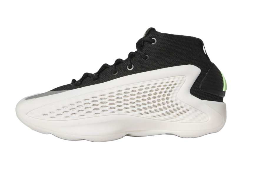 Adidas Adidas A.E. 1 ' Anthony Edwards 1 ' Cushioning Abrasion Resistant Children's Basketball Shoes White Black Kids'