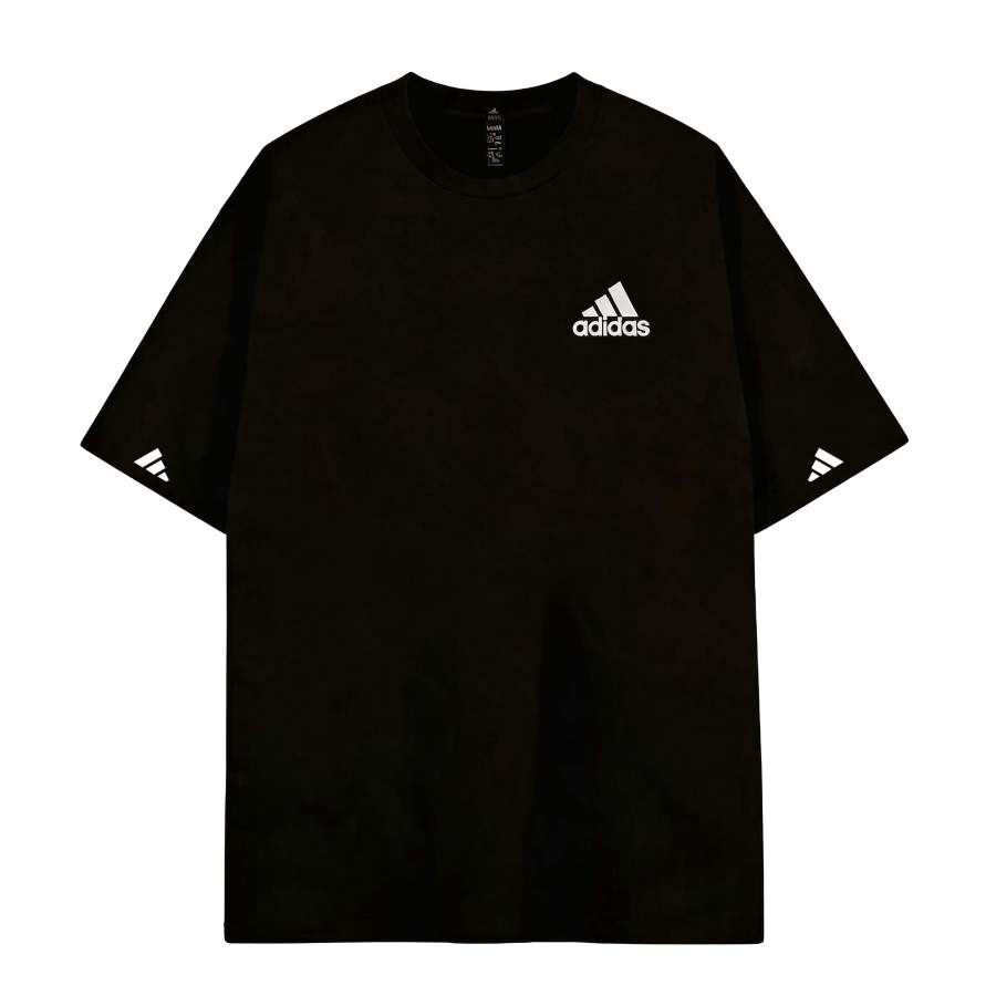 Adidas Adidas MUST HAVES T Shirts Unisex Black Crew Neck Moderate Straight Fit