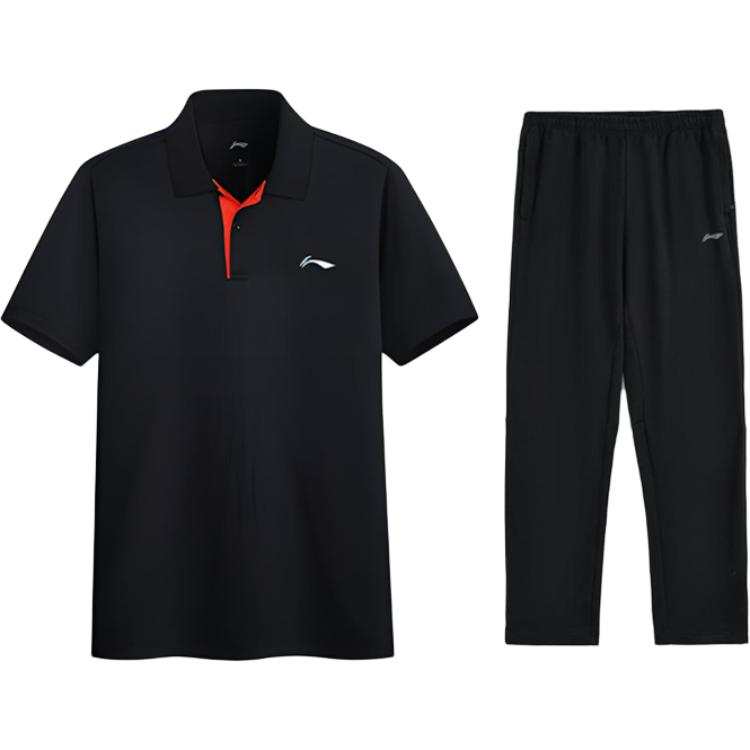 Li-Ning Li Ning Casual Sportswear Men's Polo Collar Moderate