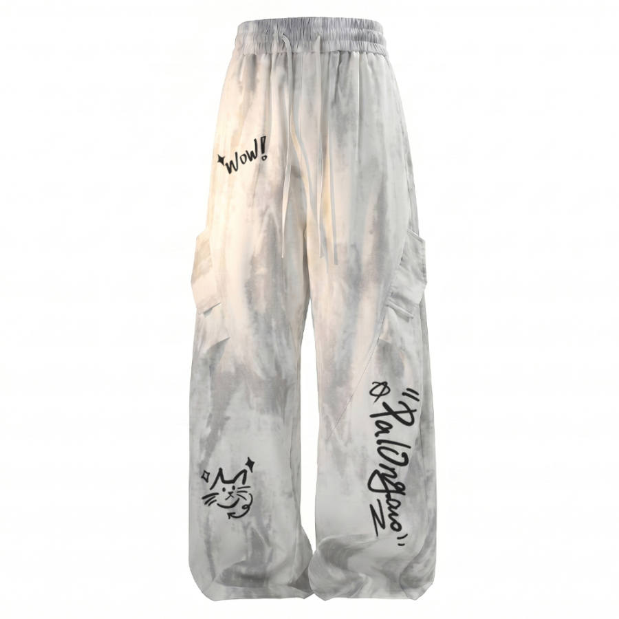 PAL ONGACO Casual Pants Unisex Thin Straight Fit Pants