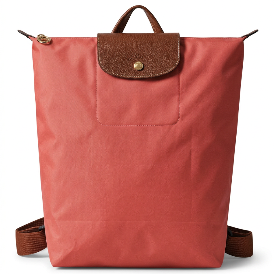 LONGCHAMP LONGCHAMP Le Pliage Polyamide Backpack Medium Unisex Strawberry
