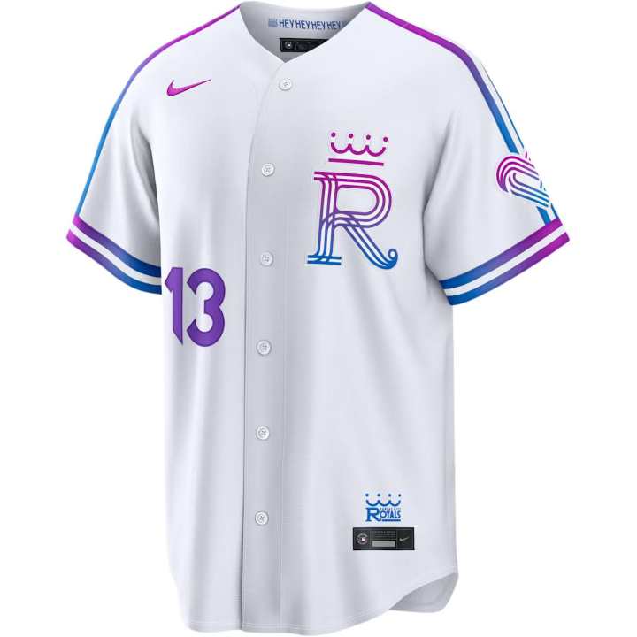 Nike Nike Kansas City Royals Sportswear Men's White V Neck Moderate