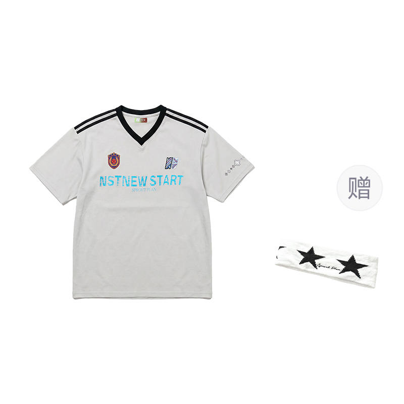 NSTNEW START T Shirts Unisex V Neck Thin Straight Fit