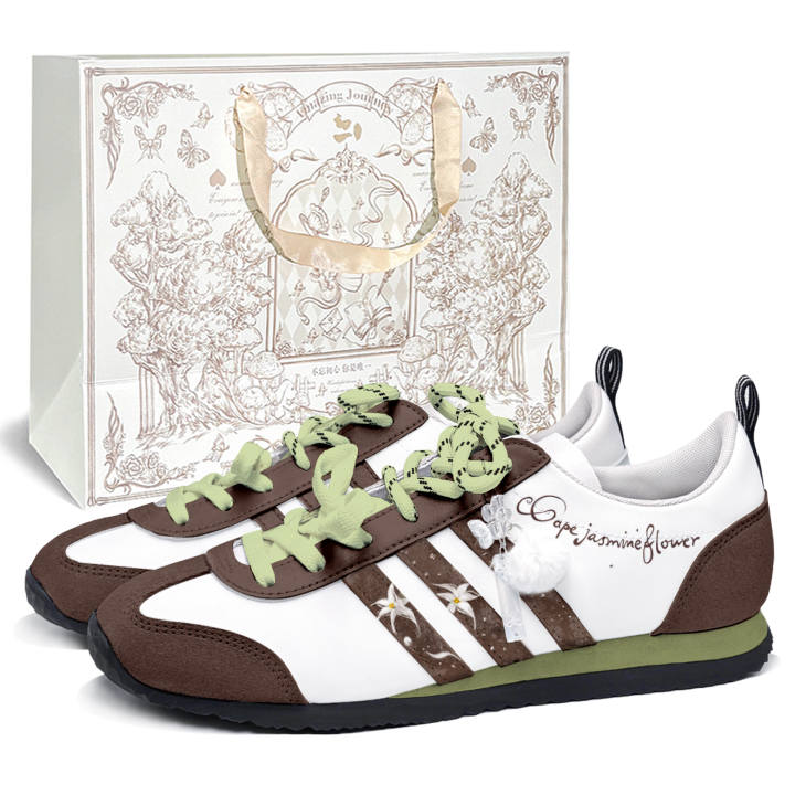 Adidas Adidas VS JOG 2.0 German Army Trainers Unisex Low Top White/Brown/Green