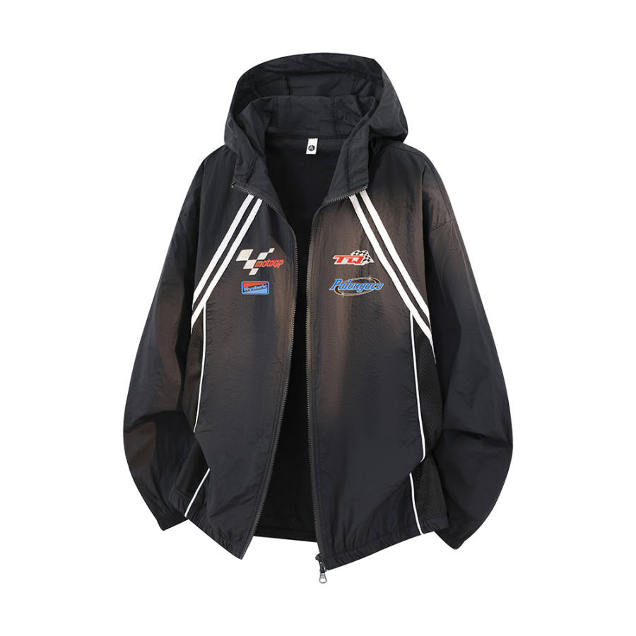 PAL ONGACO Sun Protection Clothing Unisex Hooded Non Detachable Thin Straight Fit