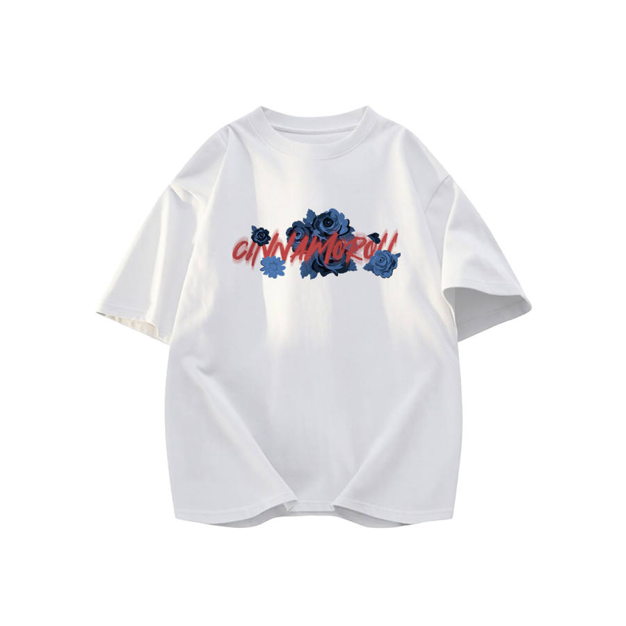 Sanrio Cinnamoroll T Shirts Unisex Crew Neck Thickened