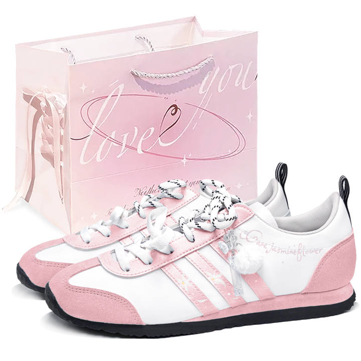 Adidas Adidas VS JOG 2.0 German Army Trainers Unisex Low Top White/Pink