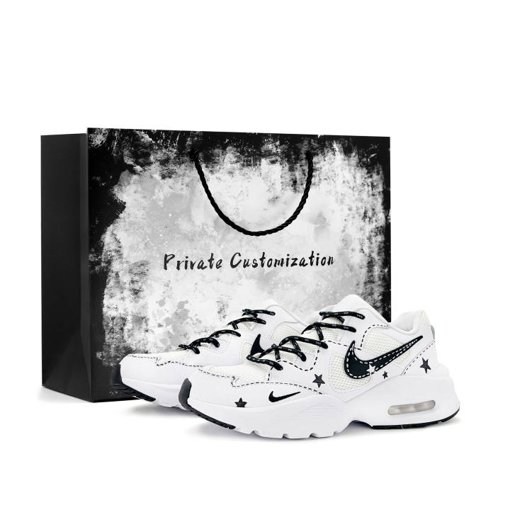 Nike Nike Air Max Fusion Running Shoes Unisex Low Top White Black Colorway