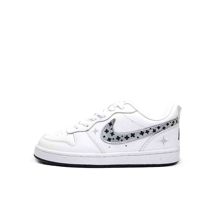 Nike Nike Court Borough Skateboard Shoes Unisex Low Top Silver