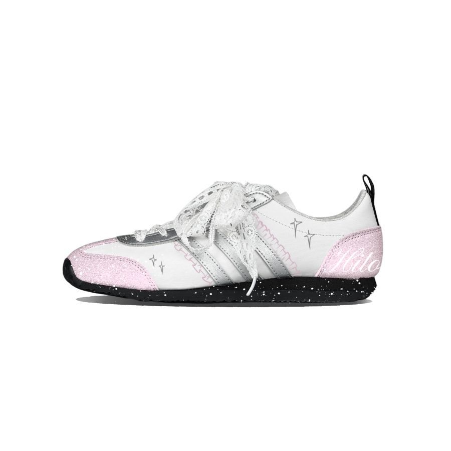 Adidas Adidas VS JOG 2.0 German Army Trainers Unisex Low Top Silver/Pink
