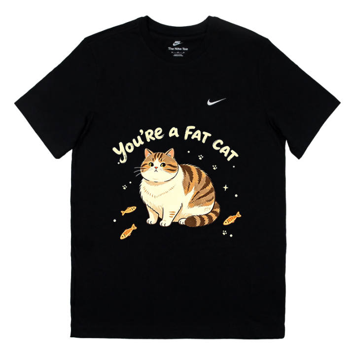 Nike Nike Sportswear T Shirts Unisex Black Crew Neck