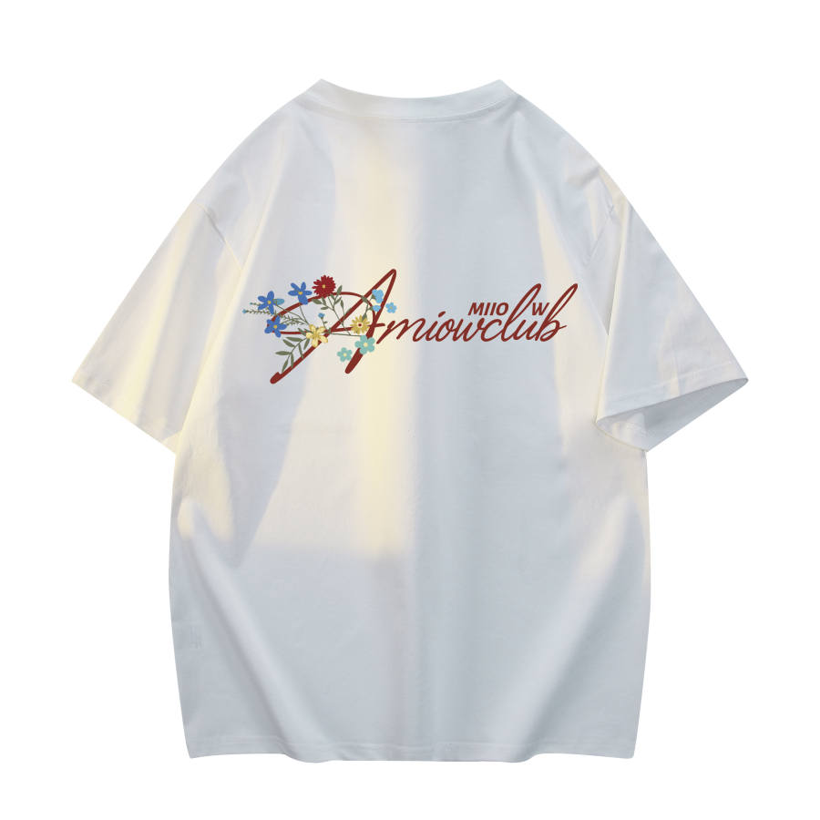 MIIOW T Shirts Unisex Crew Neck Moderate Heavyweight