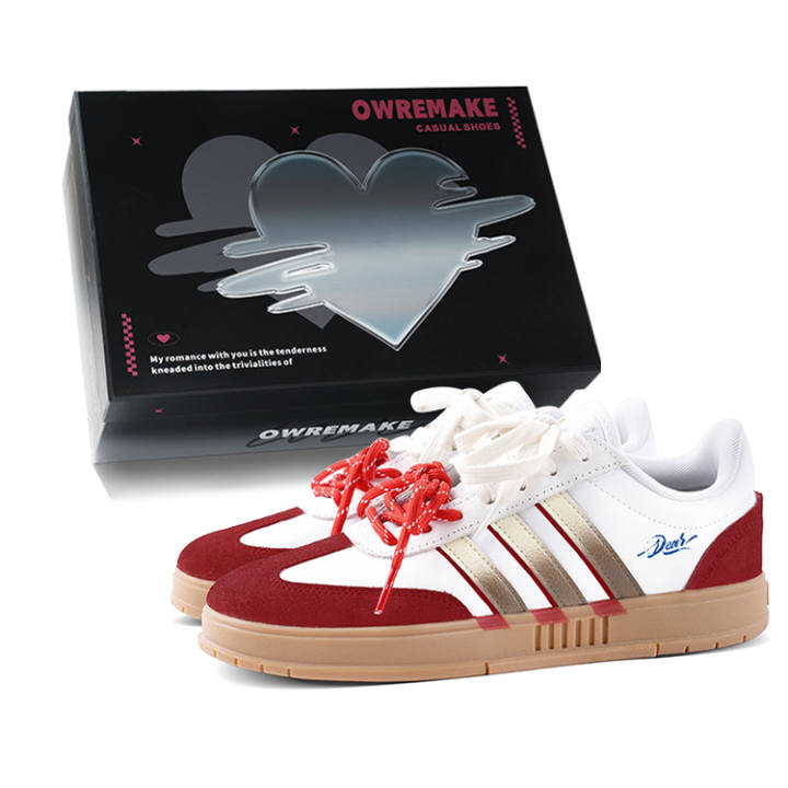 Adidas Adidas Gradas Skateboard Shoes Unisex Low Top Red/White