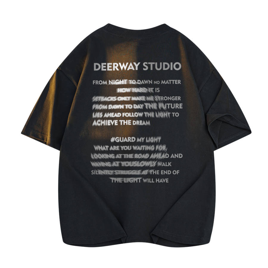 DEERWAY T Shirts Unisex Crew Neck Moderate Straight Fit