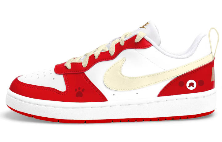 Nike Nike Court Borough Skateboard Shoes Unisex Low Top Red