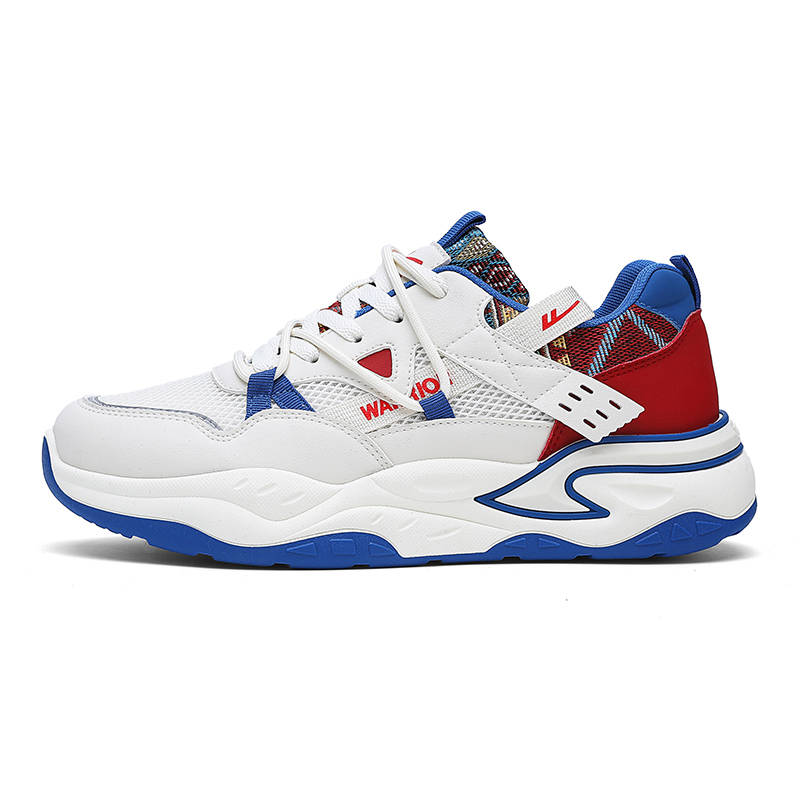 Warrior Cushioning Height Increasing Abrasion Resistant Lightweight Low top Chunky Sneakers Men's
