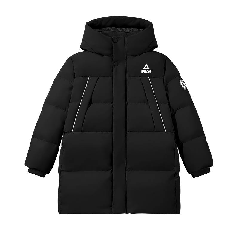 PEAK PEAK Kids Down Jackets Hooded Non Detachable Thickened Down Coat Moderate Waterproof