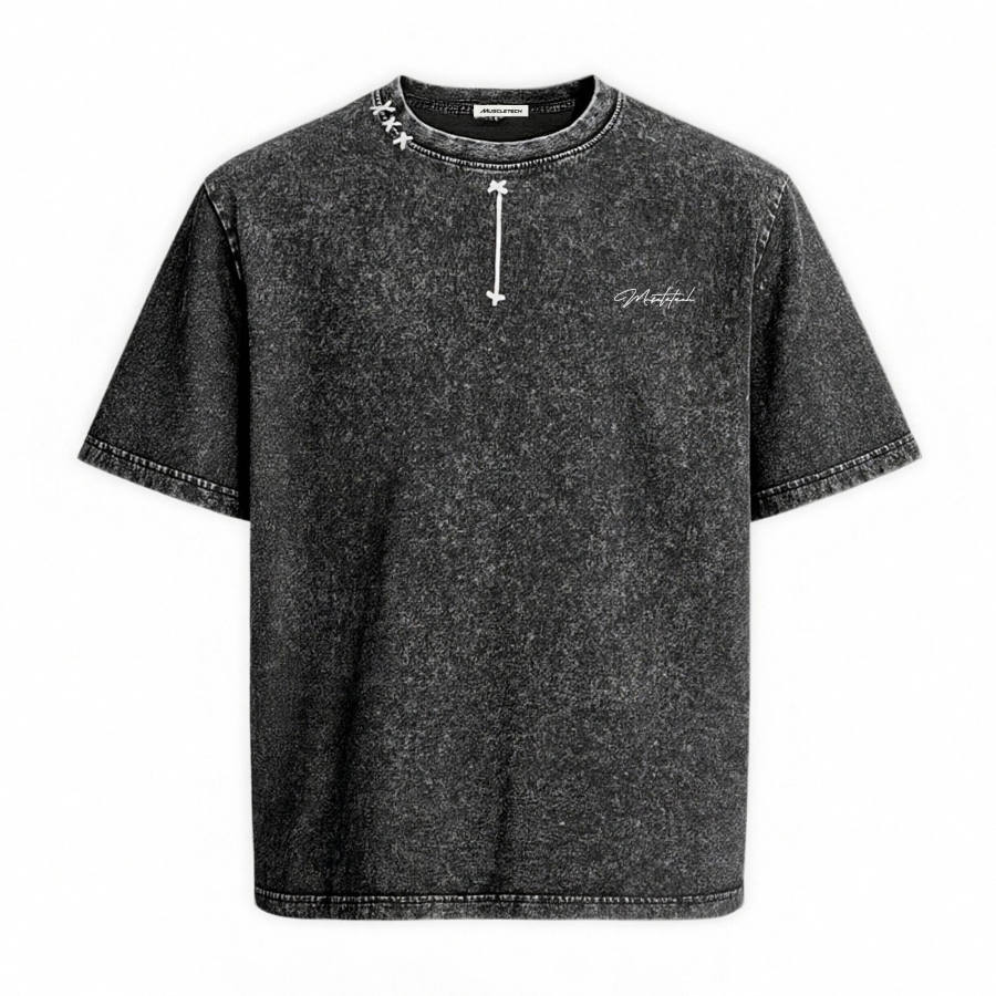 MUSCLETECH MUSCLETECH T Shirts Unisex Crew Neck Thin Straight Fit